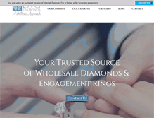 Tablet Screenshot of dvgdiamonds.com